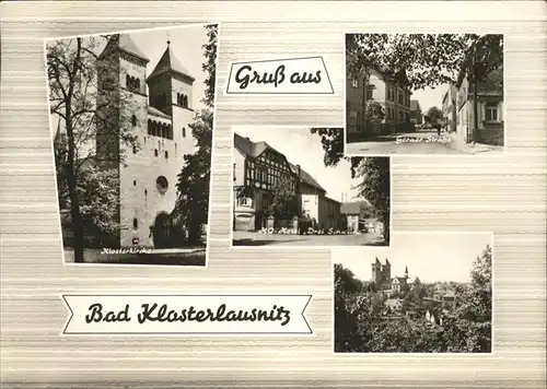 Bad Klosterlausnitz Geraer Strasse Klosterkirche Hotel Drei Schwaene / Bad Klosterlausnitz /Saale-Holzland-Kreis LKR