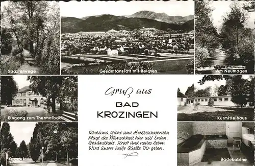 Bad Krozingen Spazierwege
Kurmittelhaus
Badekabine / Bad Krozingen /Breisgau-Hochschwarzwald LKR