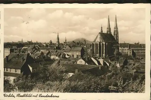 Goerlitz Sachsen Stadtbild Landeskrone / Goerlitz /Goerlitz LKR