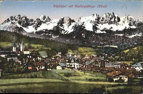 Kitzbuehel Tirol Gesamtansicht Kaisergebirge / Kitzbuehel /Tiroler Unterland