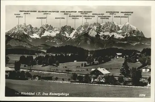 Kitzbuehel Tirol Kaisergebirge Gipfel / Kitzbuehel /Tiroler Unterland