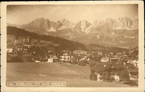 Kitzbuehel Tirol Gesamtansicht Wilder Kaiser / Kitzbuehel /Tiroler Unterland