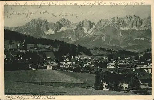 Kitzbuehel Tirol Gesamtansicht Wilder Kaiser / Kitzbuehel /Tiroler Unterland