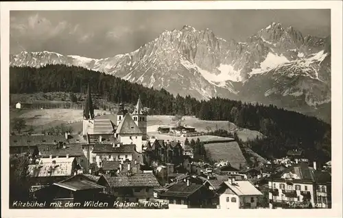 Kitzbuehel Tirol Gesamtansicht Wilder Kaiser / Kitzbuehel /Tiroler Unterland