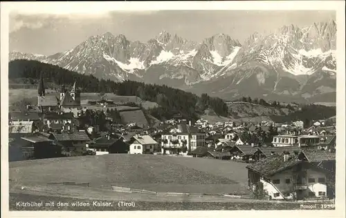 Kitzbuehel Tirol Gesamtansicht Wilder Kaiser / Kitzbuehel /Tiroler Unterland