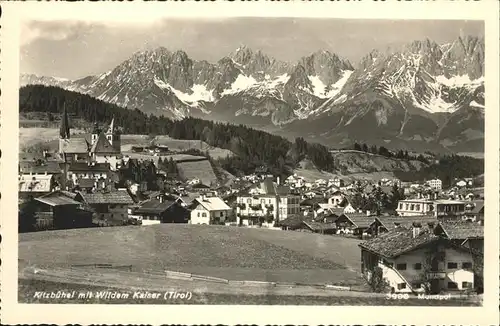 Kitzbuehel Tirol Gesamtansicht Wilder Kaiser / Kitzbuehel /Tiroler Unterland