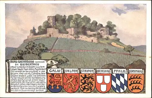 Weinsberg Burg Wappen / Weinsberg /Heilbronn LKR