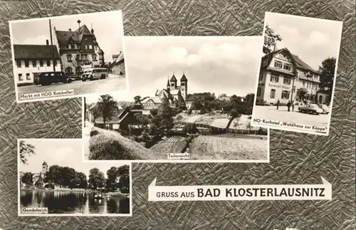 Bad Klosterlausnitz Markt Kurhotel "Waldhaus zur Koeppe" Gondelteich / Bad Klosterlausnitz /Saale-Holzland-Kreis LKR