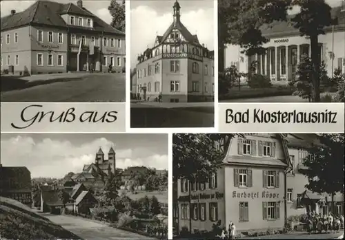 Bad Klosterlausnitz Kurhotel Koeppe FDGB Heim "Holzland" FDGB-Heim "Siegried Michl" Moorbad / Bad Klosterlausnitz /Saale-Holzland-Kreis LKR