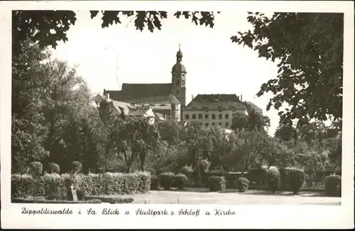 Dippoldiswalde Osterzgebirge Stadtpark Schloss Kirche / Dippoldiswalde /Saechsische Schweiz-Osterzgebirge LKR