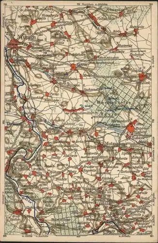 Wurzen Sachsen Karte / Wurzen /Leipzig LKR