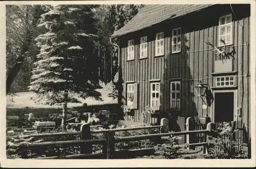 Meiningen Thueringen [Verlag] Waldrestraurant Neues Haus Vierpfennighaus / Meiningen /Schmalkalden-Meiningen LKR