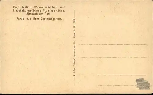 Simbach Inn Marienhoehe / Simbach a.Inn /Rottal-Inn LKR