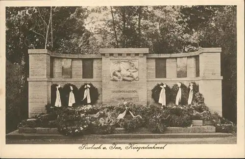 Simbach Inn Krieger Denkmal  / Simbach a.Inn /Rottal-Inn LKR