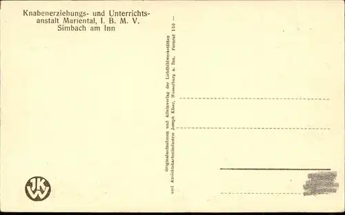 Simbach Inn Knabenerziehungsanstalt  Lehrmittelzimmer / Simbach a.Inn /Rottal-Inn LKR