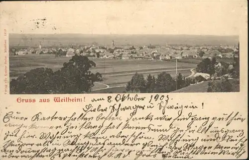 Weilheim Oberbayern  / Weilheim i.OB /Weilheim-Schongau LKR
