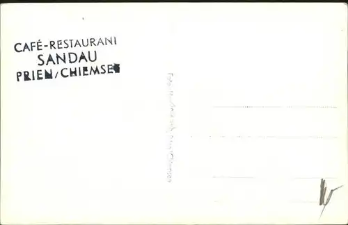 Prien Chiemsee Cafe-Restaurant Sandau / Prien a.Chiemsee /Rosenheim LKR