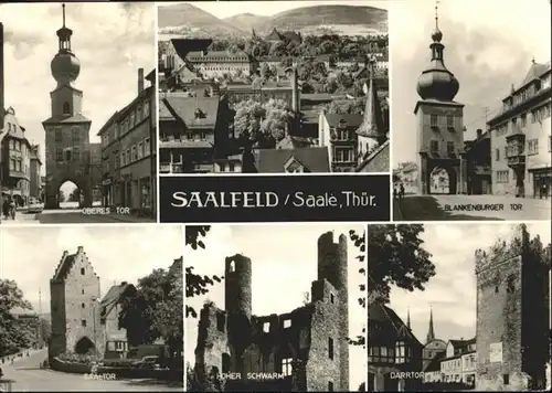 Saalfeld Saale Blankenburgertor  / Saalfeld /Saalfeld-Rudolstadt LKR