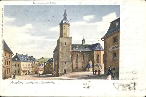 Annaberg-Buchholz Kirchgasse Haupt Kirche  x