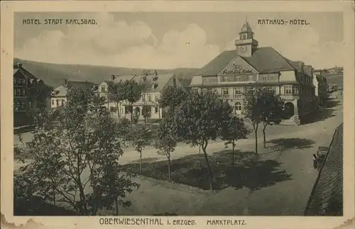 Oberwiesenthal Hotel Stadt Karlsbad Rathaus Hotel Marktplatz  *