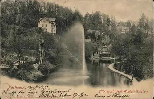 Annaberg-Buchholz Waldschloesschen Springbrunnen x