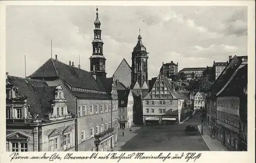 Pirna Obermarkt Marien Kirche  *