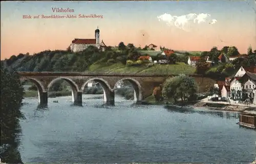 Vilshofen Donau Abtei Schweiklberg Bruecke x / Vilshofen an der Donau /Passau LKR