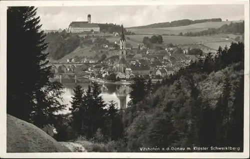 Vilshofen Donau Vilshofen Donau Kloster Schweiklberg Bruecke x / Vilshofen an der Donau /Passau LKR