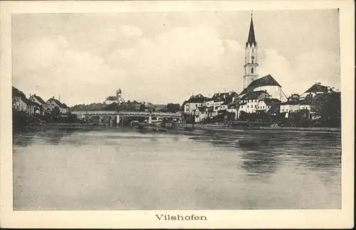 Vilshofen Donau Vilshofen Bruecke Kirche  x / Vilshofen an der Donau /Passau LKR
