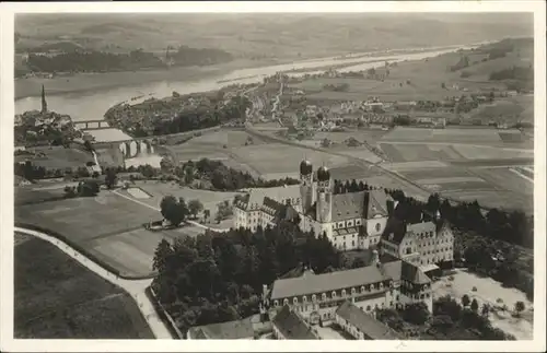 Vilshofen Donau Vilshofen Fliegeraufnahme Abtei Schweiklberg Exerzitienhaus Landwirtschaftsschule x / Vilshofen an der Donau /Passau LKR