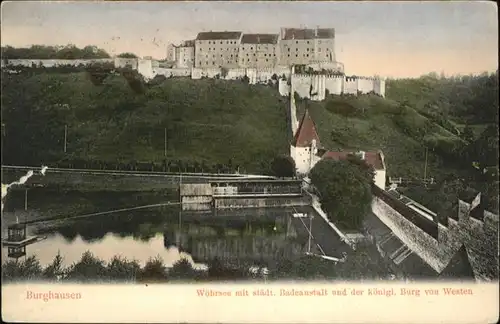 Burghausen Woehrsee Badeanstalt Burg