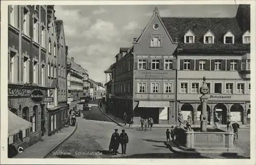 Weilheim Oberbayern Schmidstrasse Brunnen Arbeitsamt