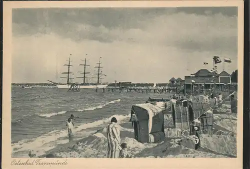 Travemuende Ostseebad Strand / Luebeck /Luebeck Stadtkreis