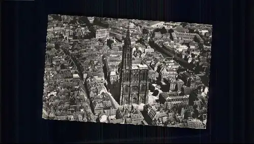 Strasbourg Elsass Cathedrale Fliegeraufnahme *