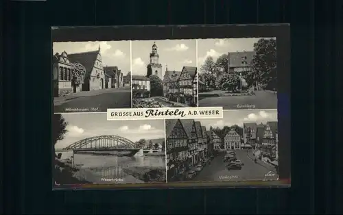 Rinteln Weser Muenchhausen-Hof Eulenburg Marktplatz *