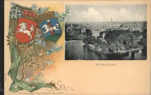 Wolfenbuettel Praegedruckkarte Wappen *