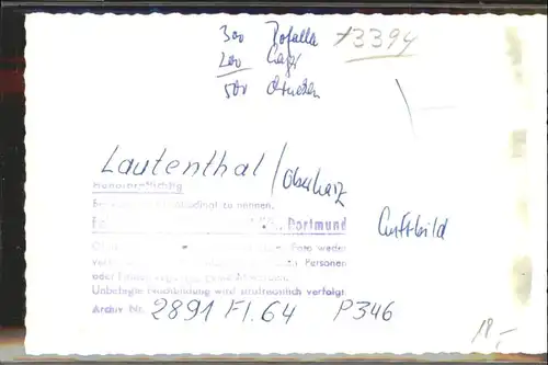 Lautenthal Harz Fliegeraufnahme *