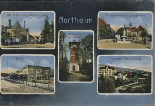 Northeim Brauerei Oberes Tor Turm Bahnhof Schule Wieterberge *