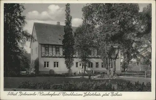 Bodenwerder Geburtshaus Muenchhausen *