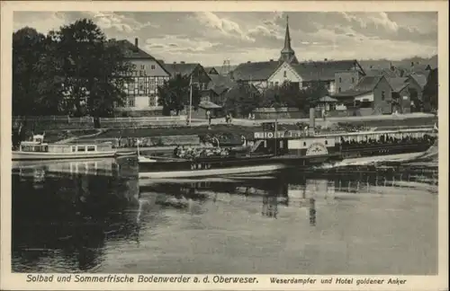 Bodenwerder Weserdampfer Hotel goldener Anker *