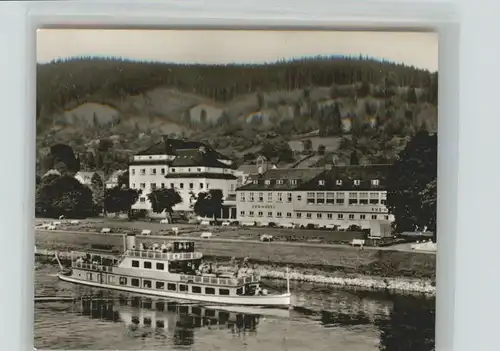 Bad Karlshafen Sanatorium Kindersolbad Kurhotel Flussdampfer *