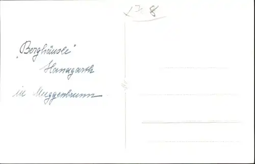 Muggenbrunn [handschriftlich] Berghaeusle Hangarath *