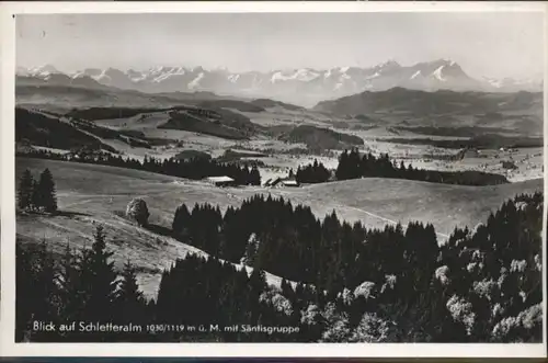 Isny Allgaeu Schletteralpe Schwarzen Grat *