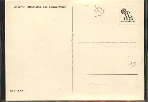 Ottenhoefen Schwarzwald Luftkurort / Ottenhoefen im Schwarzwald /Ortenaukreis LKR