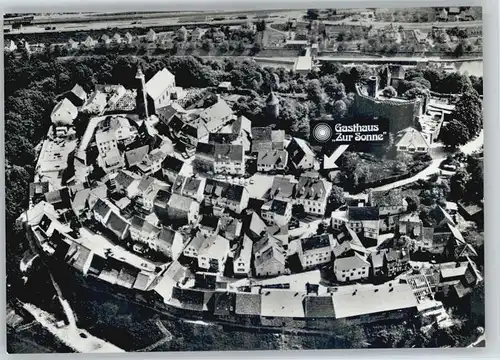 Neckargemuend Fliegeraufnahme Gasthaus zur Sonne *