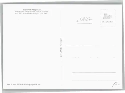 Bad Rappenau Kraichgau-Sanatorium Haus Marion *