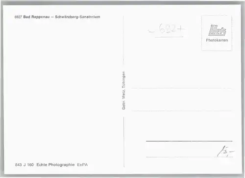 Bad Rappenau Schwaerzberg-Sanatorium   *