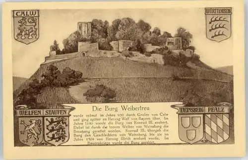 Weinsberg Burg Weibertreu Wappen *