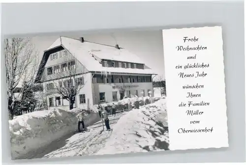 wu38167 Besenfeld Kleinformat Hotel Oberwiesenhof * Kategorie. Seewald Alte Ansichtskarten