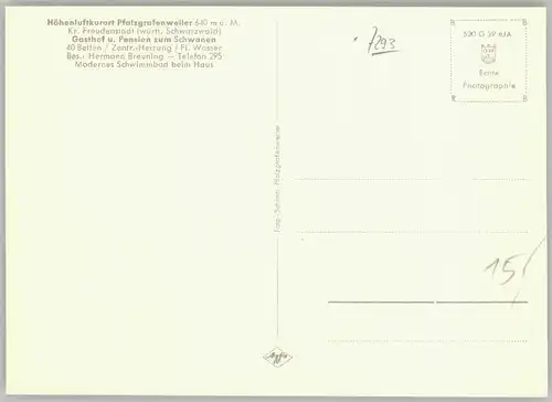 Pfalzgrafenweiler Gasthof Pension zum Schwanen *